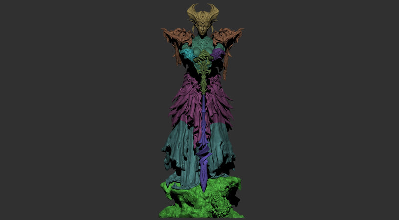 The Queen of the Ashen Vale Resin Statue - view 7