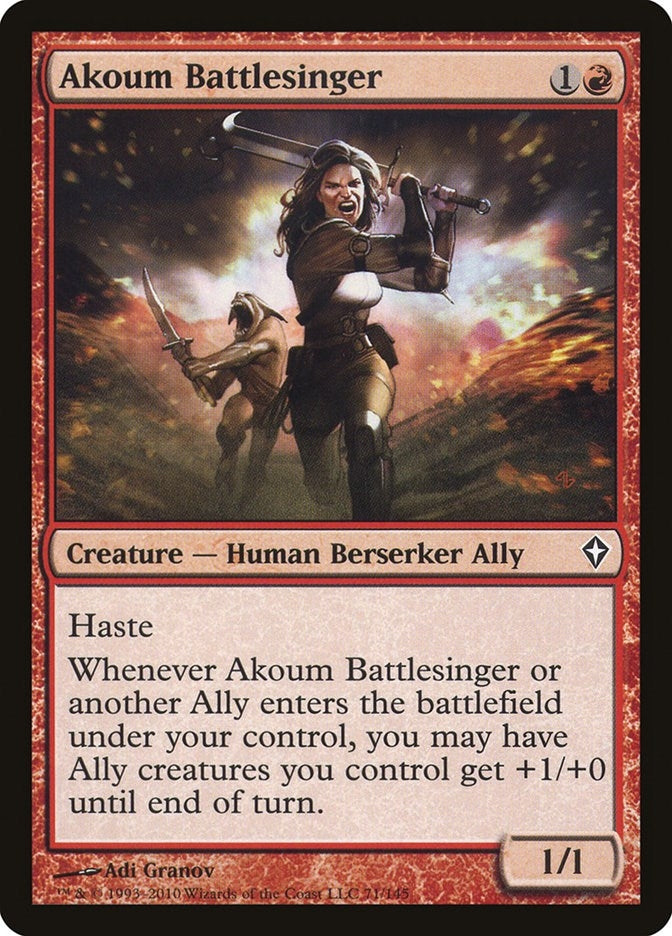 Akoum Battlesinger (71) [WWK]