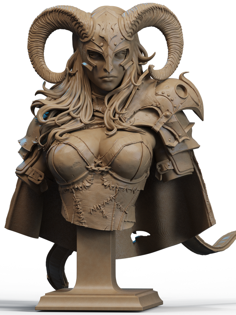 Warrior of the North Resin Bust - view 1