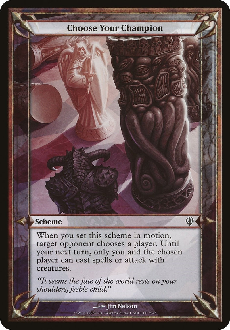 Choose Your Champion Archenemy [OVER]