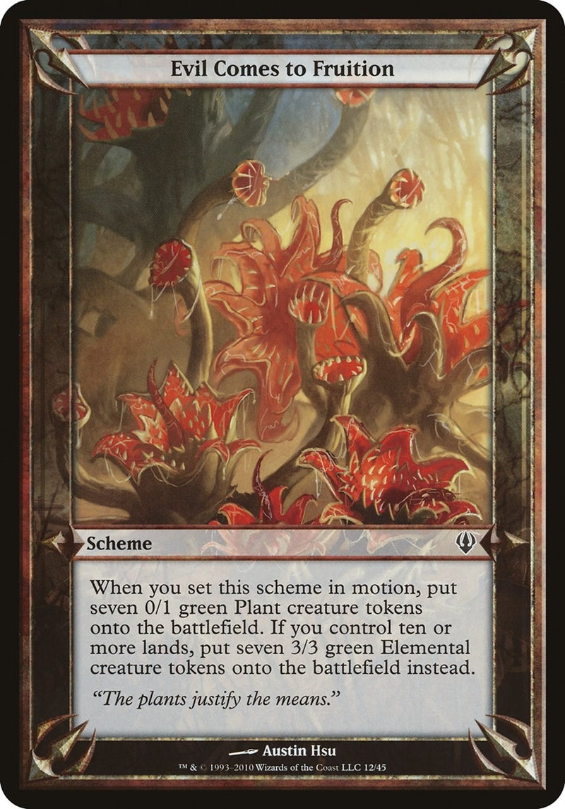 Evil Comes to Fruition Archenemy [OVER]