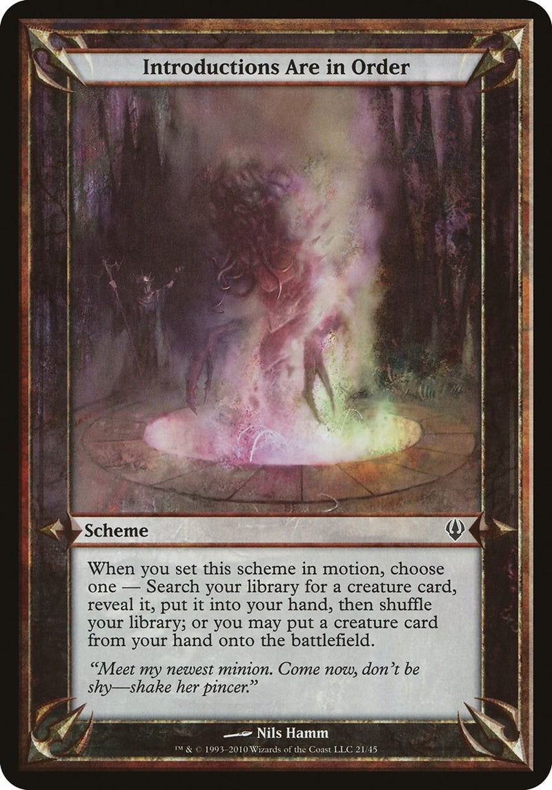 Introductions Are in Order Archenemy [OVER]