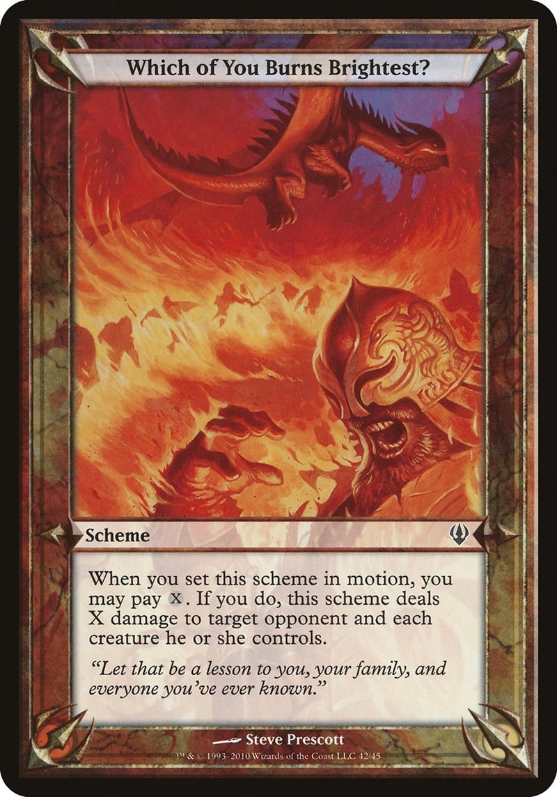Which of You Burns Brightest Archenemy [OVER]