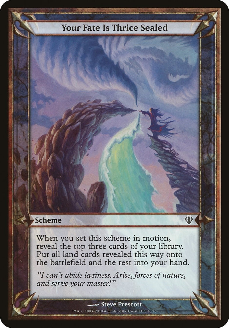 Your Fate Is Thrice Sealed Archenemy [OVER]