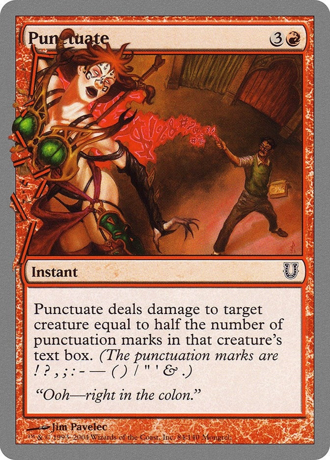 Punctuate (84) [UNH]