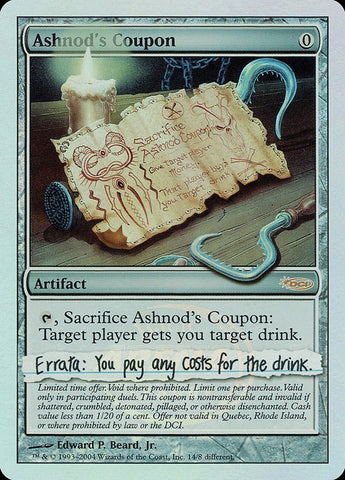 Ashnods Coupon [ARENA]