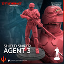 SHIELD SNIPER AGENT - Marvel MCP-Compatible 40mm Resin Miniature