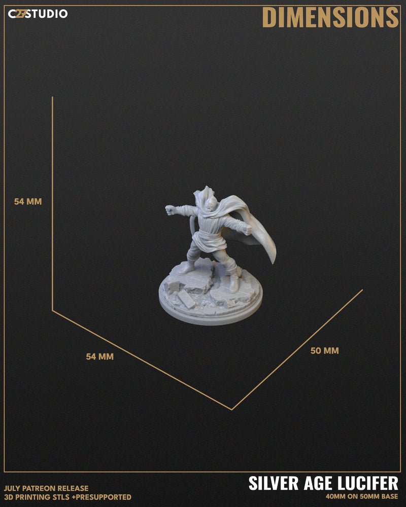 Silver Age Lucifer - Marvel MCP-Compatible Resin Miniature