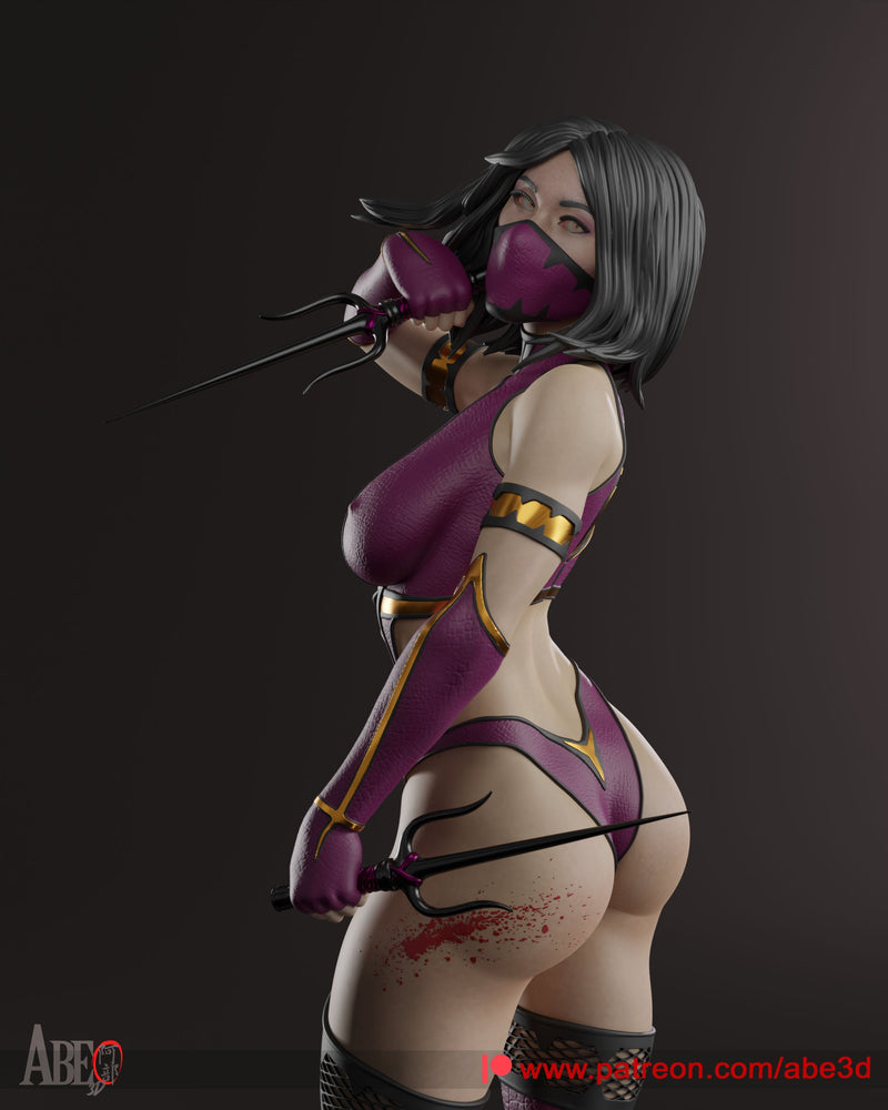 Mileena Resin Statue - view 1