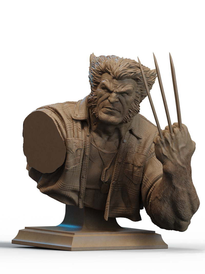 Logan Resin Bust - Design 1 - view 2
