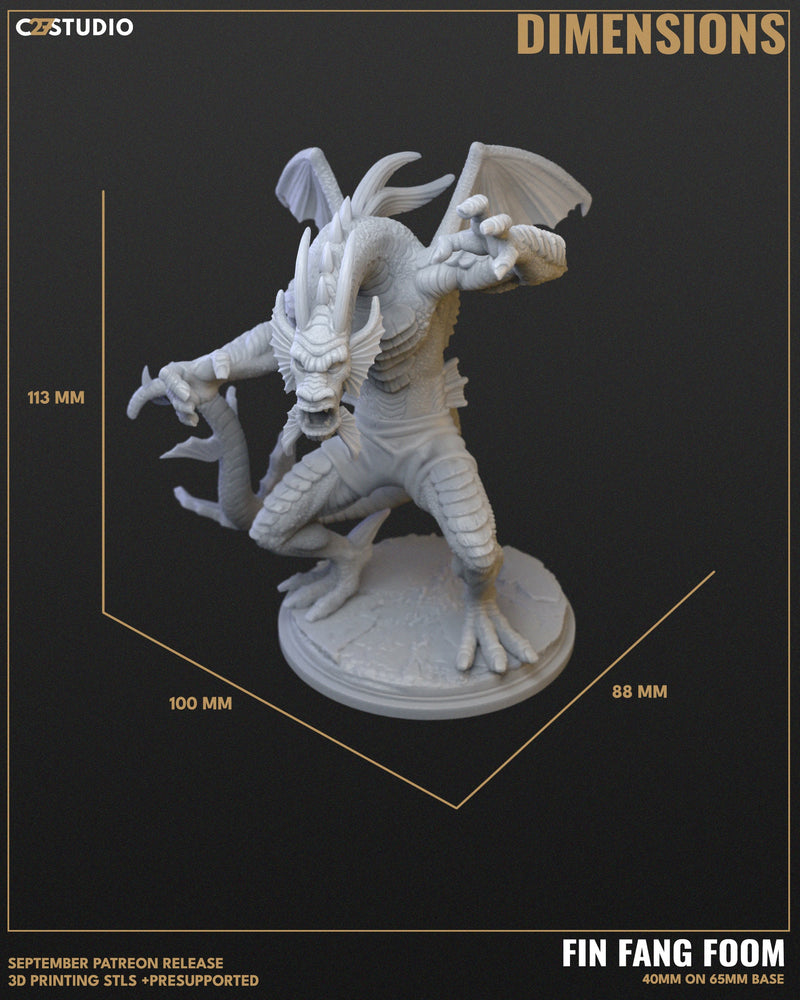 Fin Fang Foom - Marvel MCP-Compatible Resin Miniature