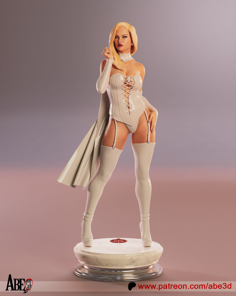 Emma Frost White Queen Resin Statue - view 1