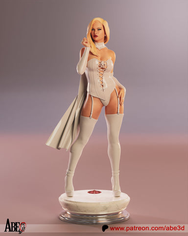 Emma Frost White Queen Resin Statue - view 1
