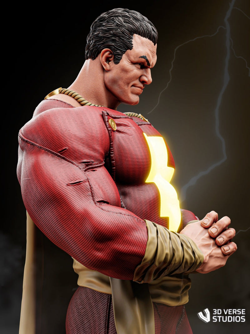 Shazam Resin Statue - view 2