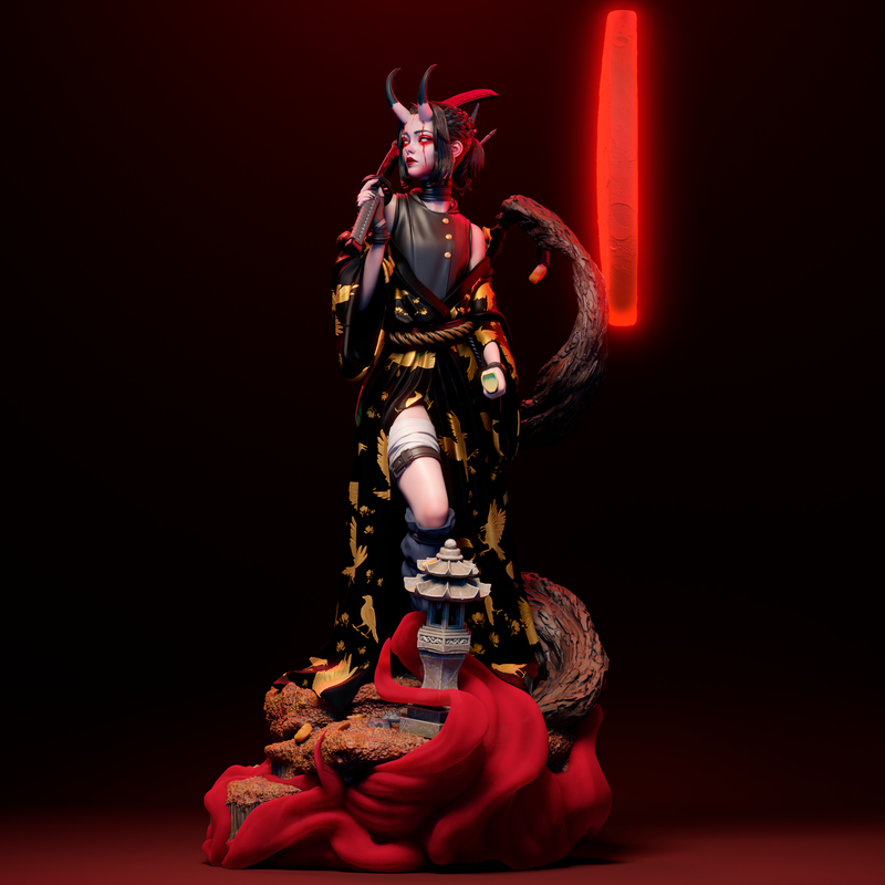 Oni Resin Statue - view 5