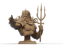 Poseidon Resin Bust - view 6
