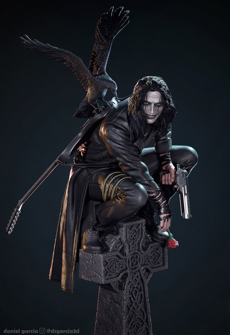The Crow Resin Statue - view 1