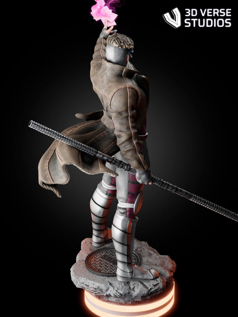 Gambit Resin Statue - view 6