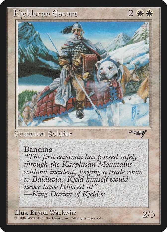 Kjeldoran Escort (Wall Background) [Alliances]