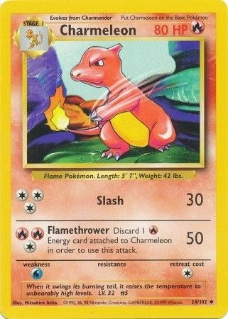 Charmeleon (024/102) (Base Set)