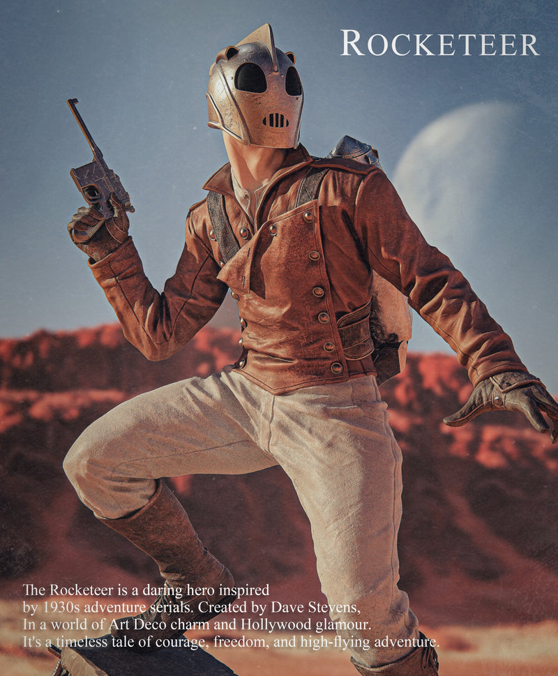 Rocketeer Resin Statue - view 1