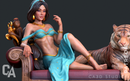 Jasmine Resin Statue - view 2