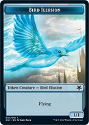 Bird Illusion Elf Warrior Double sided Token [GN3]