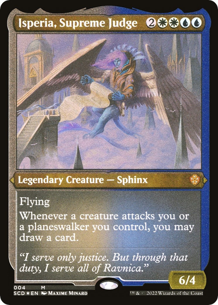 Isperia, Supreme Judge (Foil Etched) [Starter Commander Decks]