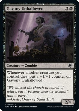 Gavony Unhallowed (51) [GN3]