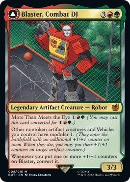 Blaster, Combat DJ // Blaster, Morale Booster [Transformers]