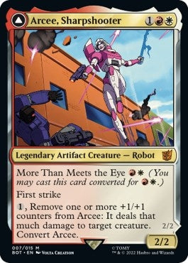 Arcee, Sharpshooter // Arcee, Acrobatic Coupe [Transformers]