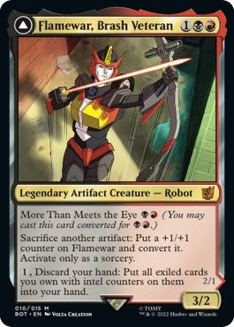 Flamewar, Brash Veteran // Flamewar, Streetwise Operative [Transformers]