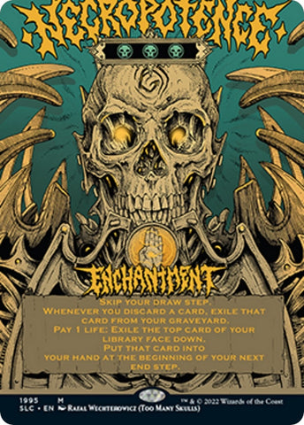 Necropotence (Borderless Alternate Art) [Secret Lair 30th Anniversary Countdown Kit]