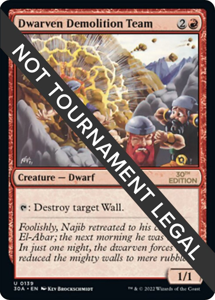 Dwarven Demolition Team (139) [30A]