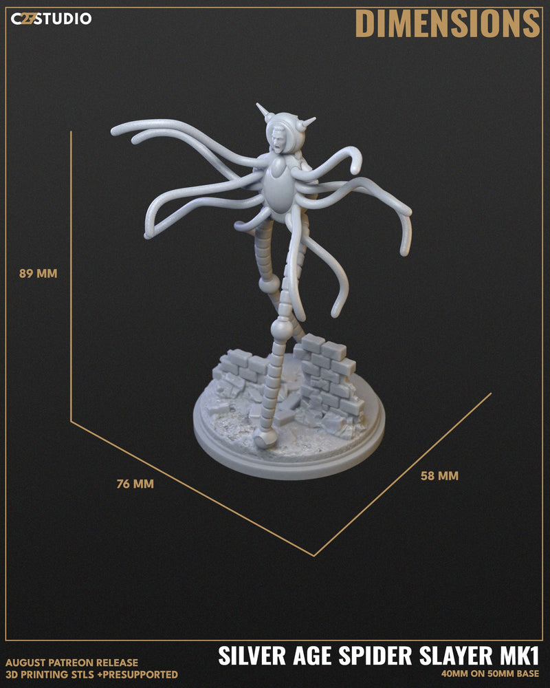 Silver Age Spider Slayer MK1 - Marvel MCP-Compatible Resin Miniature