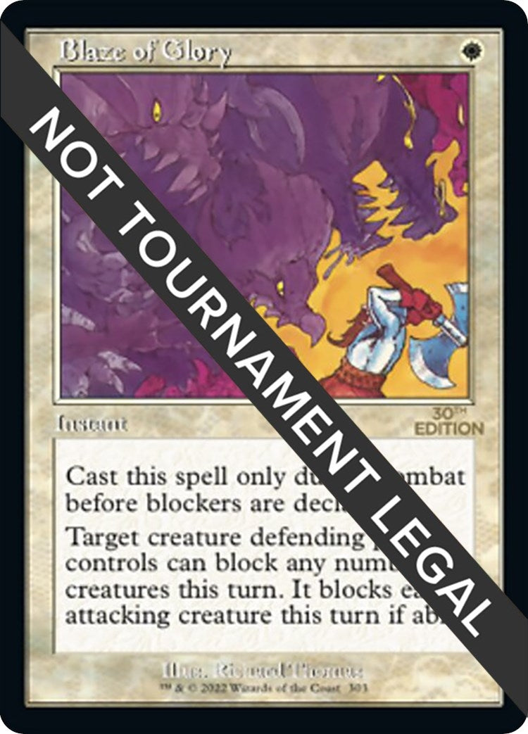 Blaze of Glory Retro Frame (303) [30A]