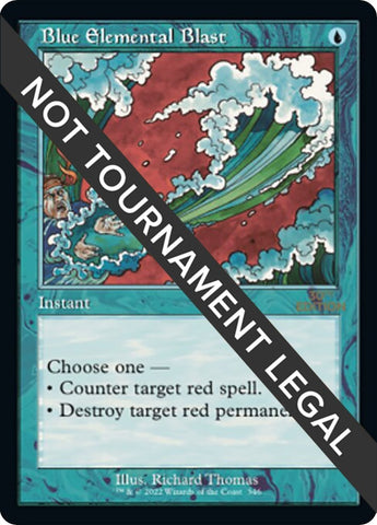 Blue Elemental Blast Retro Frame (346) [30A]
