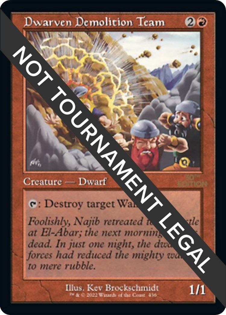 Dwarven Demolition Team Retro Frame (436) [30A]
