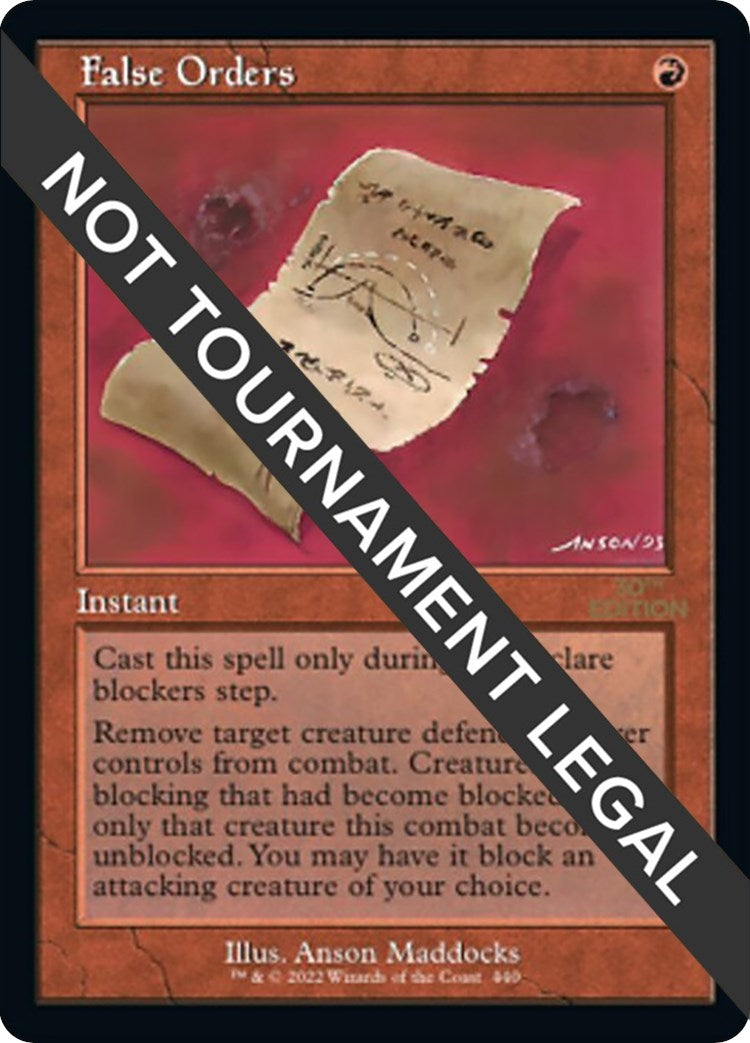 False Orders Retro Frame (440) [30A]