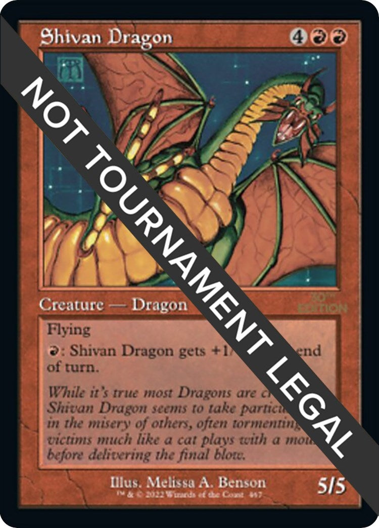 Shivan Dragon Retro Frame (467) [30A]