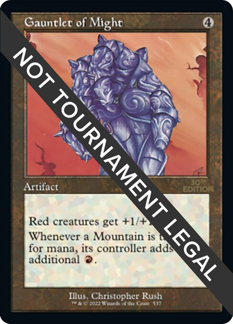 Gauntlet of Might Retro Frame (537) [30A]