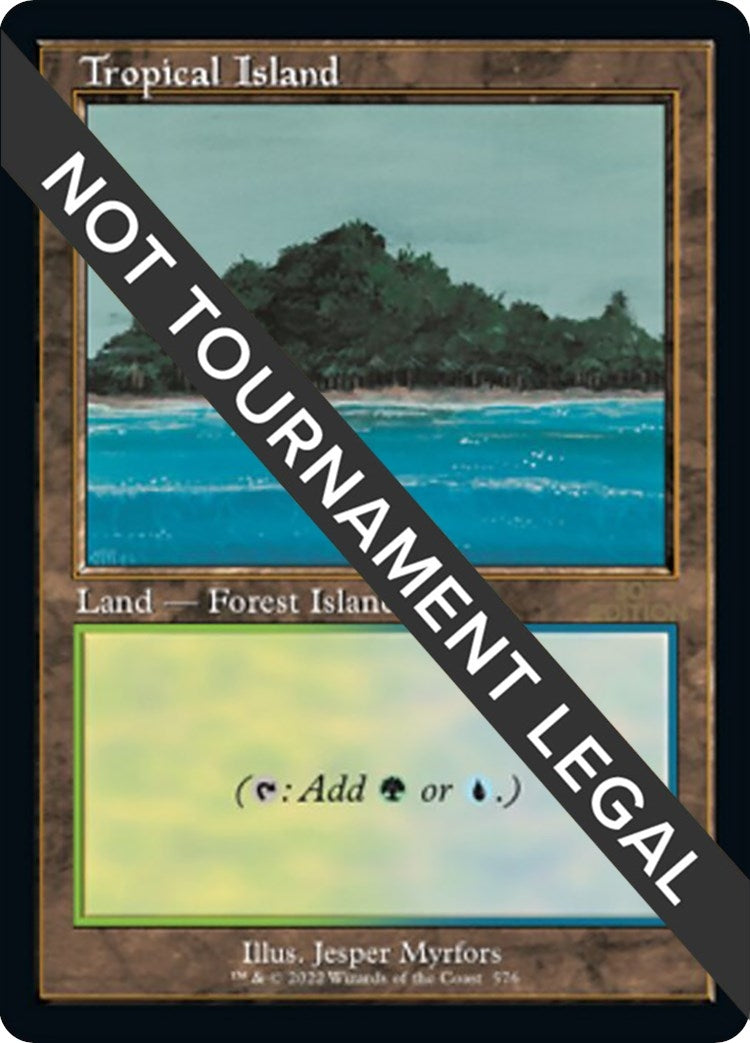 Tropical Island Retro Frame (576) [30A]