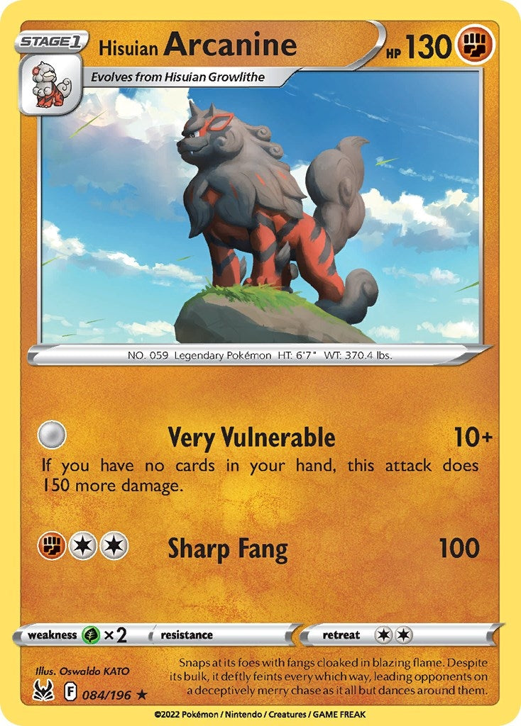 Hisuian Arcanine 084 196 (084/196) [PR]