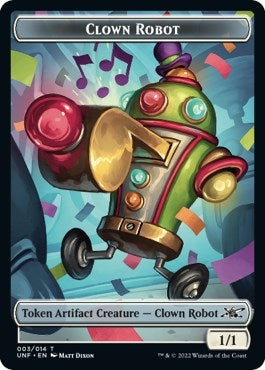 Clown Robot 003 Storm Crow Double sided Token [UNF]