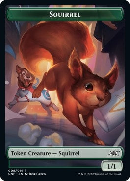 Squirrel Storm Crow Double sided Token [UNF]