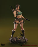 Lara Croft Resin Statue - view 1