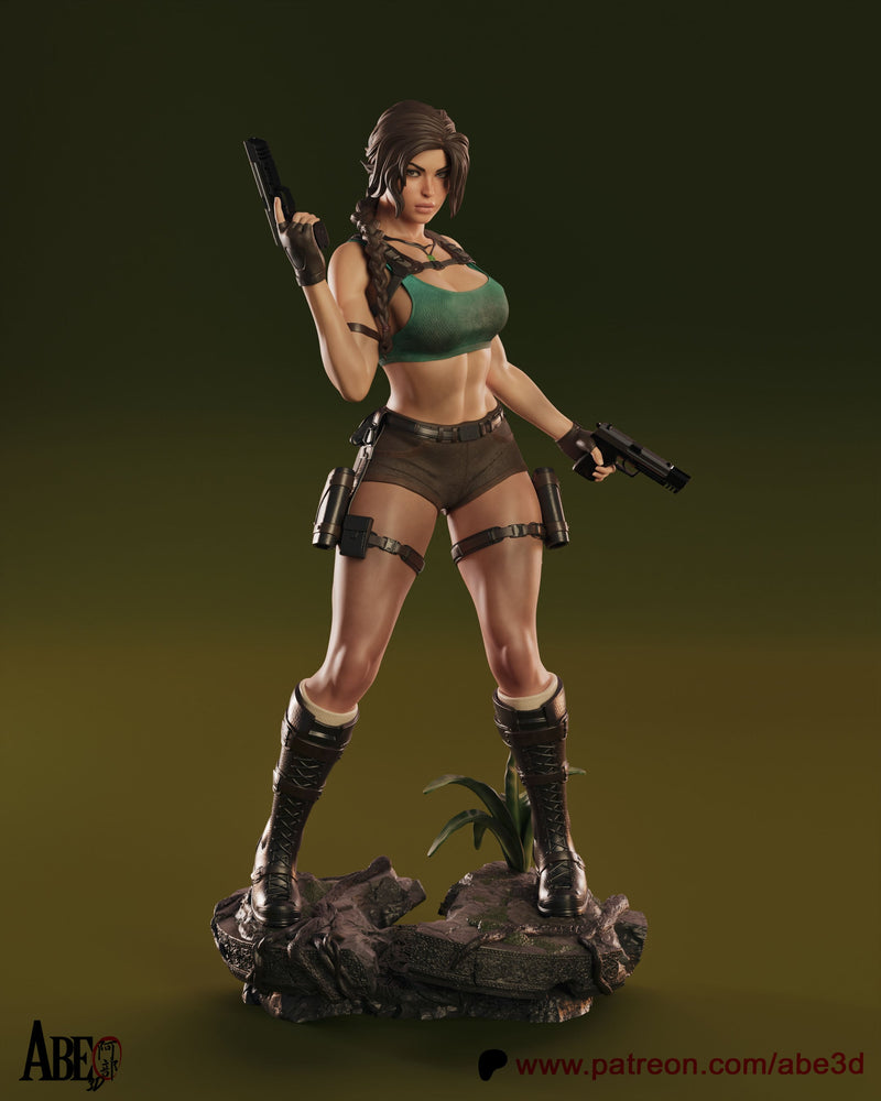 Lara Croft Resin Statue - view 1