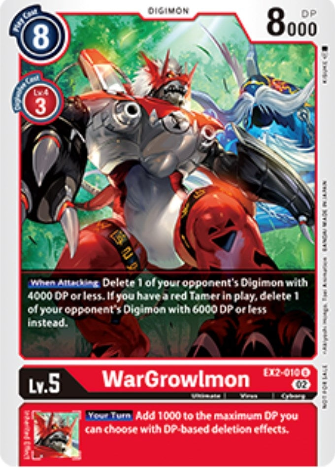 Image for WarGrowlmon - EX2-010 (Tamer Party Vol. 6 Promo) [Digital Hazard]
