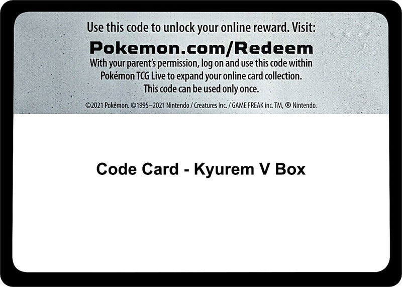 Code Card Kyurem V Box [MCAP]