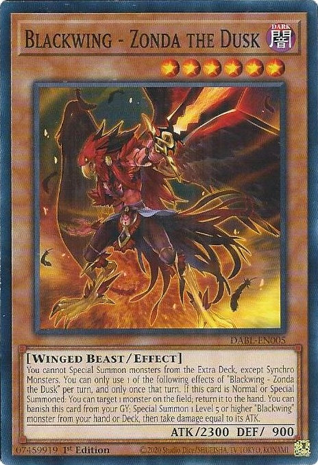 Blackwing Zonda the Dusk (DABL-EN005) [DABL]